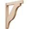 Ekena Millwork 6-in W x 34-in D x 42-in H Funston Block Rough Cedar Woodgrain TimberThane Outlooker, Primed Tan OUTUR060X34X42FST44RCPR - alternate 1
